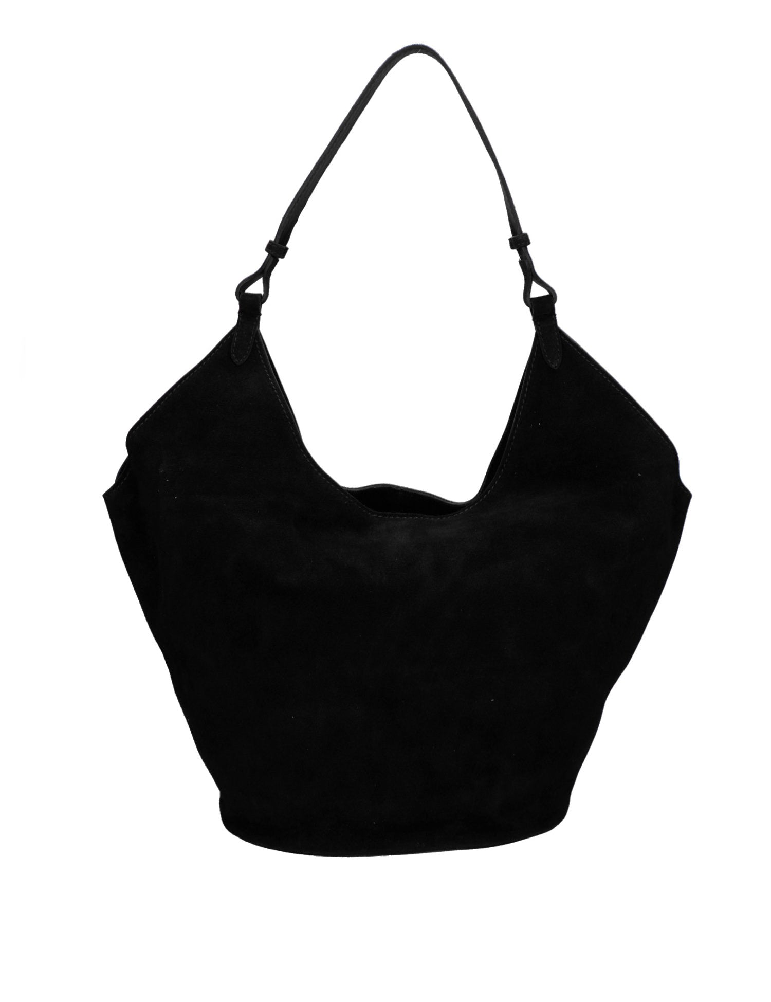 Borsa a Spalla in Vera Pelle Nero