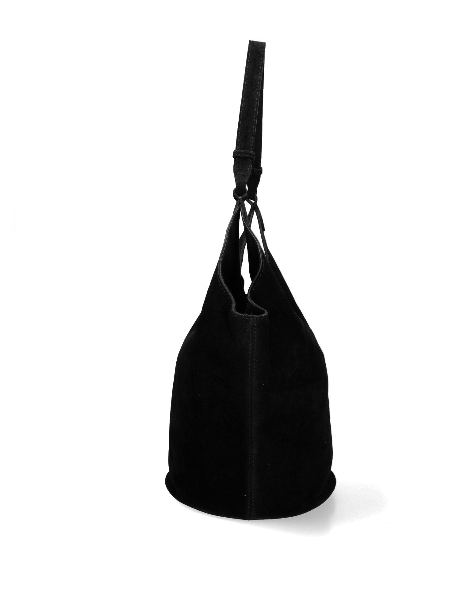 Borsa a Spalla in Vera Pelle Nero