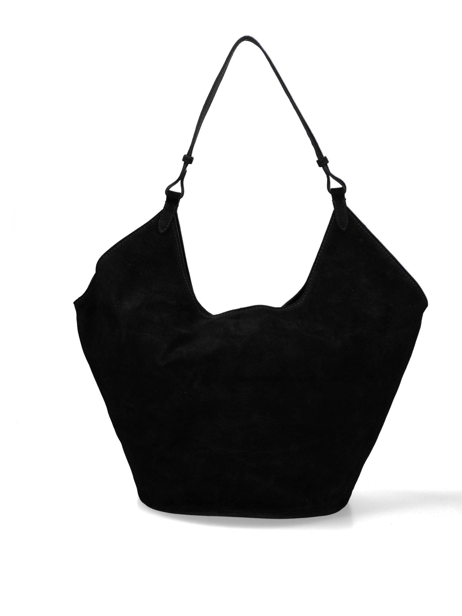 Borsa a Spalla in Vera Pelle Nero