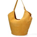 Borsa a Spalla in Vera Pelle Senape