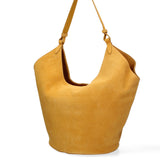 Borsa a Spalla in Vera Pelle Senape