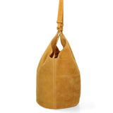 Borsa a Spalla in Vera Pelle Senape