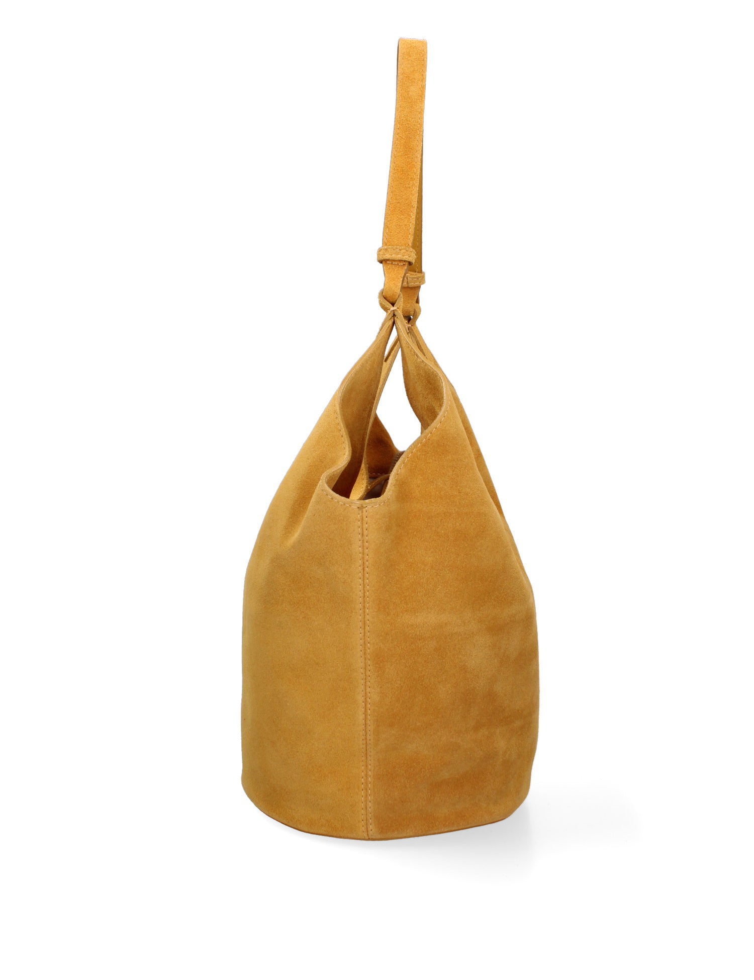 Borsa a Spalla in Vera Pelle Senape