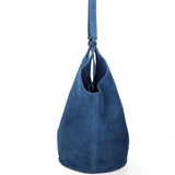 Borsa a Spalla in Vera Pelle Blu