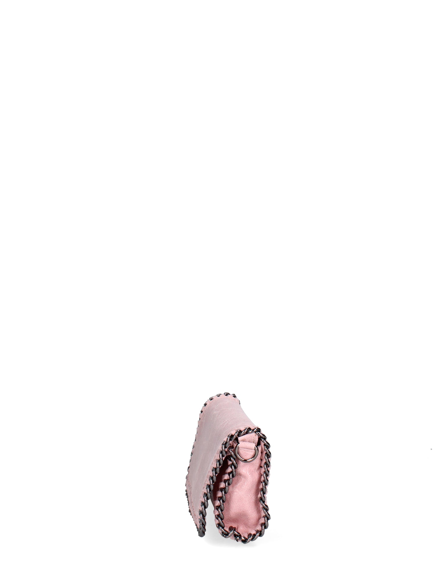 Borsa a Tracolla in Genuine Printed Suede Leather Rosa