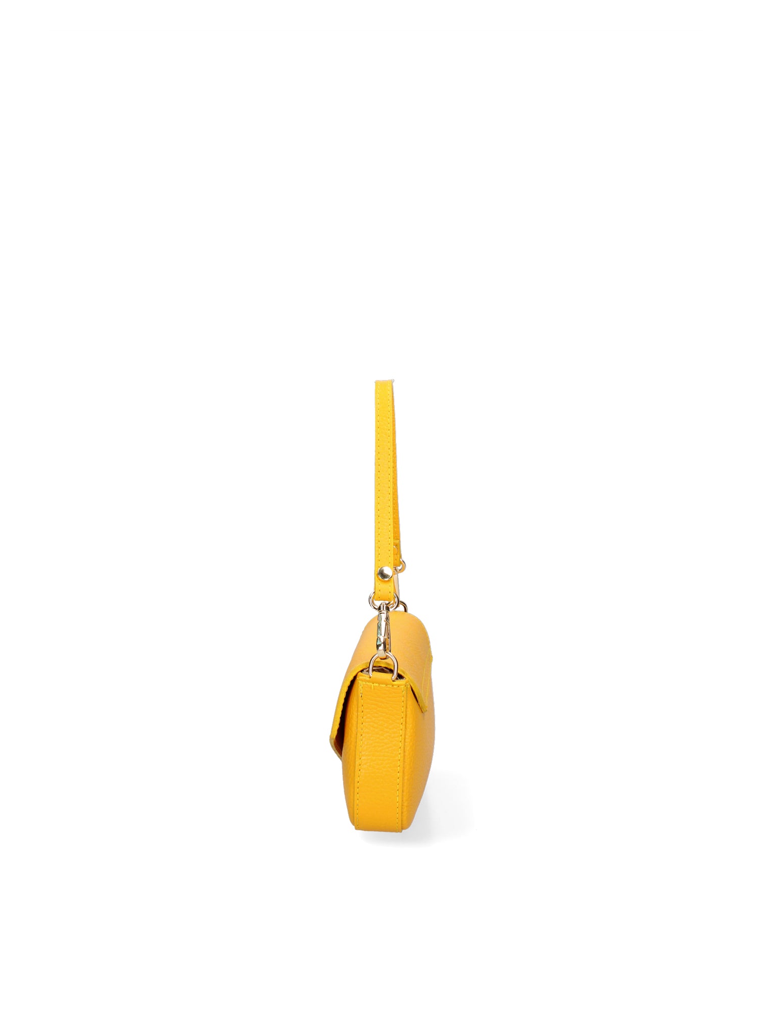 Borsa a Spalla in Vera Pelle Giallo