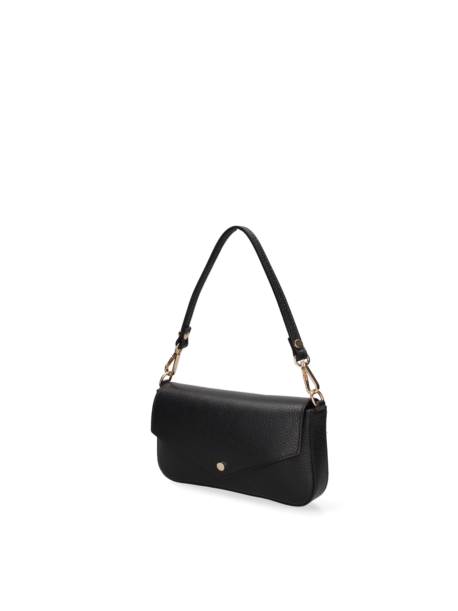 Borsa a Spalla in Vera Pelle Nero