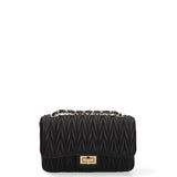 Borsa a Tracolla in Vera Pelle Nero