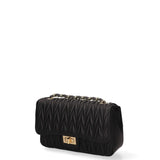 Borsa a Tracolla in Vera Pelle Nero