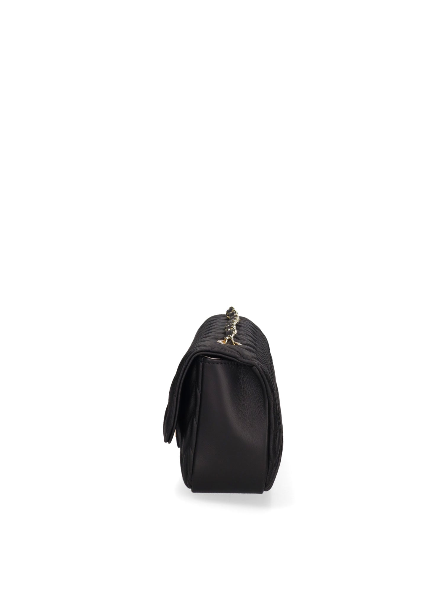 Borsa a Tracolla in Vera Pelle Nero
