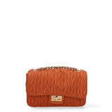 Borsa a Tracolla in Vera Pelle Cognac