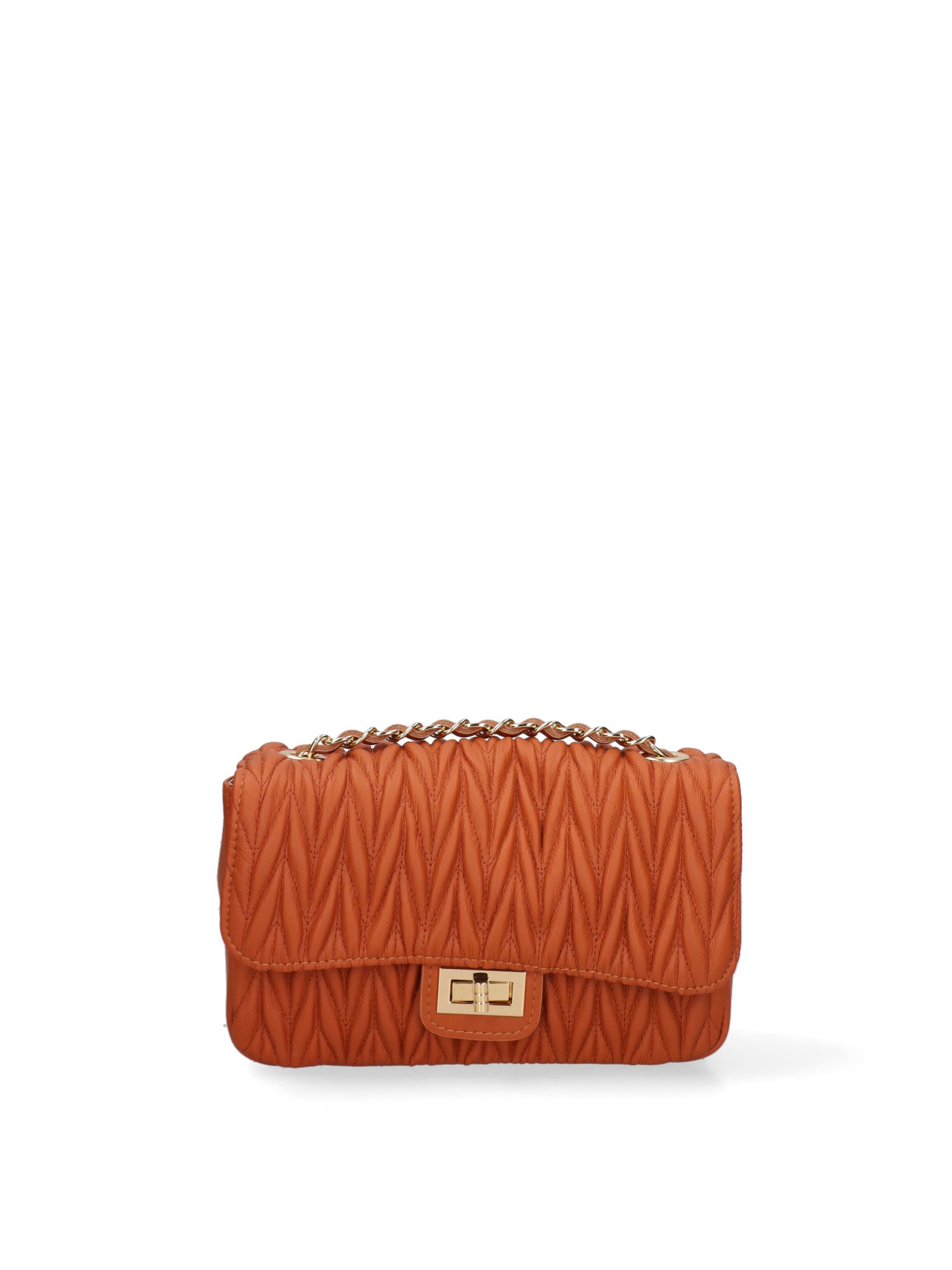 Borsa a Tracolla in Vera Pelle Cognac