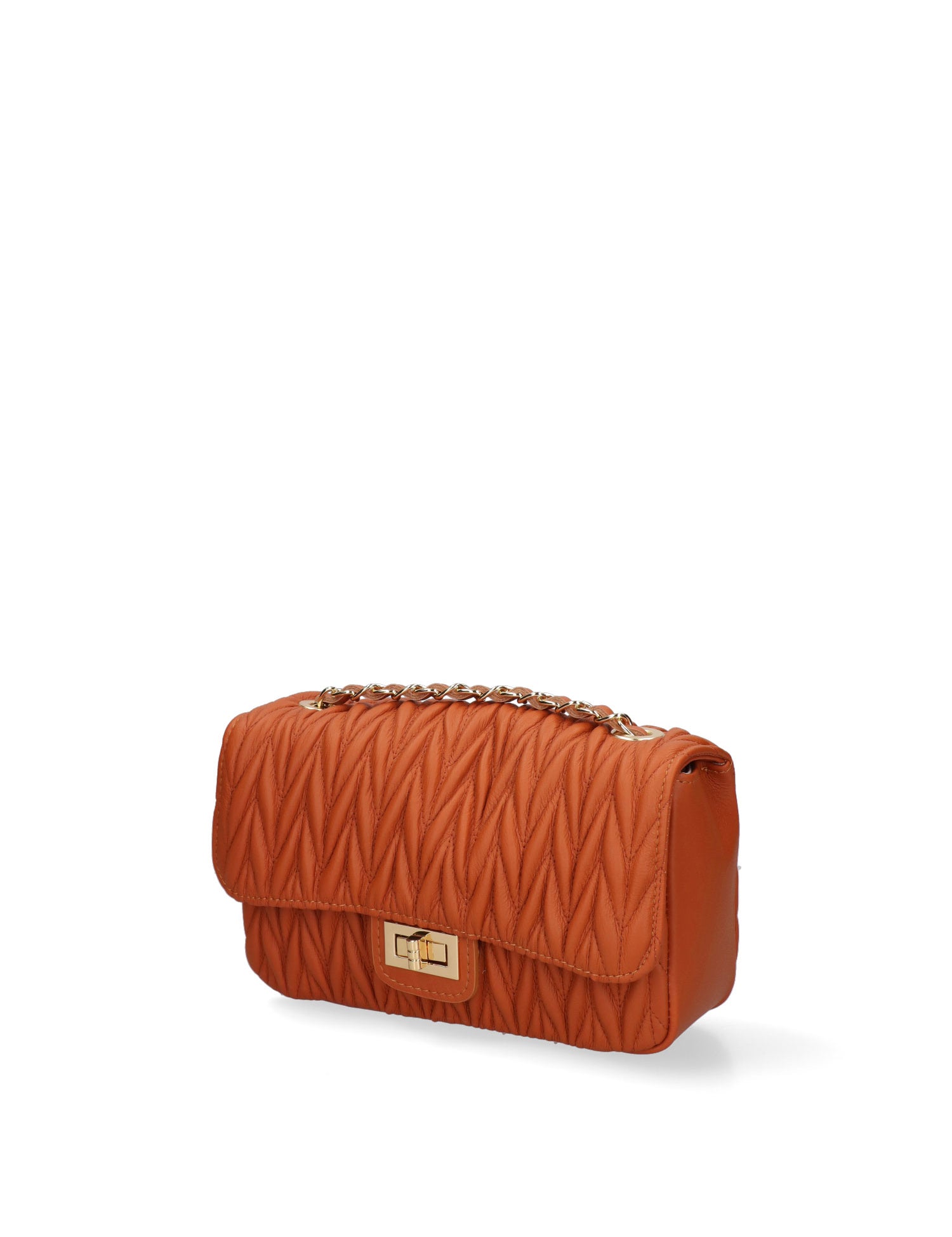 Borsa a Tracolla in Vera Pelle Cognac