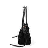 Borsa a Spalla in Vera Pelle Nero