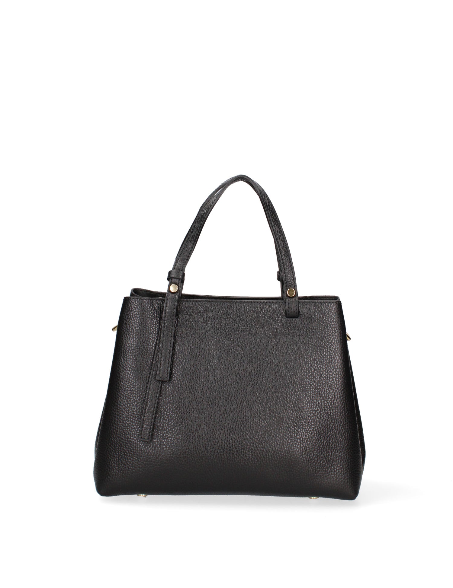 Borsa a Mano in Vera Pelle Nero