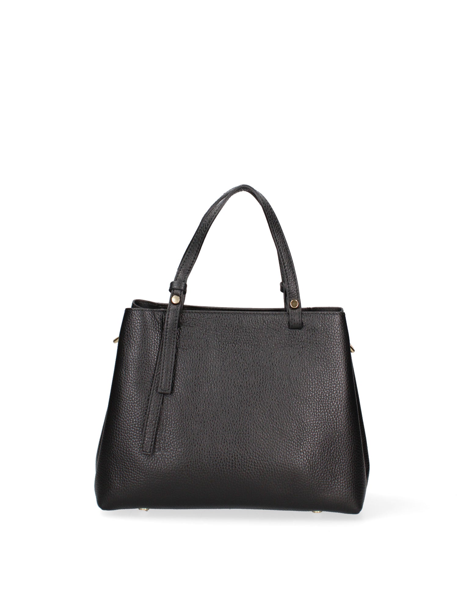 Borsa a Mano in Vera Pelle Nero