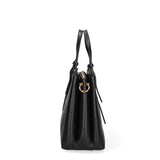 Borsa a Mano in Vera Pelle Nero
