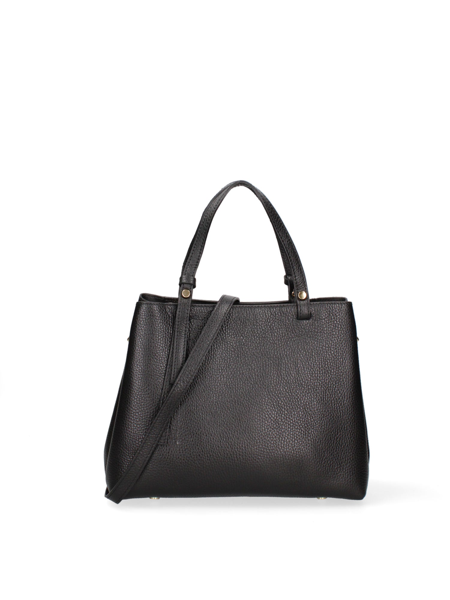 Borsa a Mano in Vera Pelle Nero