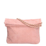 Borsa a Spalla in Vera Pelle Rosa Antico