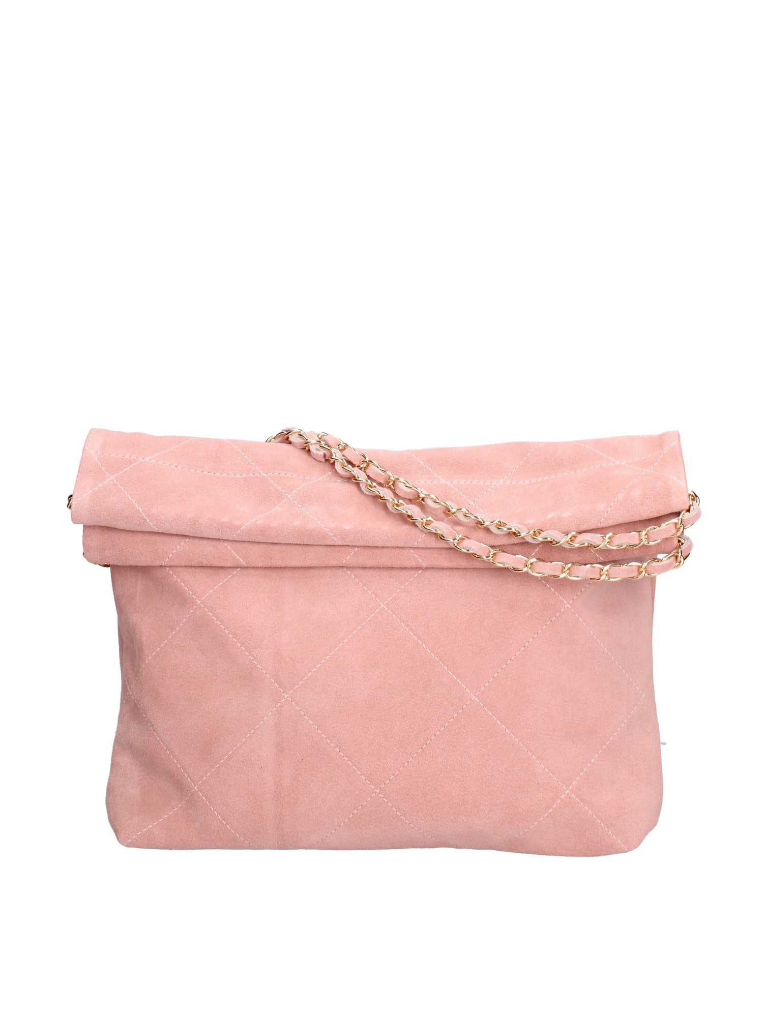Borsa a Spalla in Vera Pelle Rosa Antico