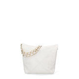 Borsa a Mano in Vera Pelle Grigio Chiaro