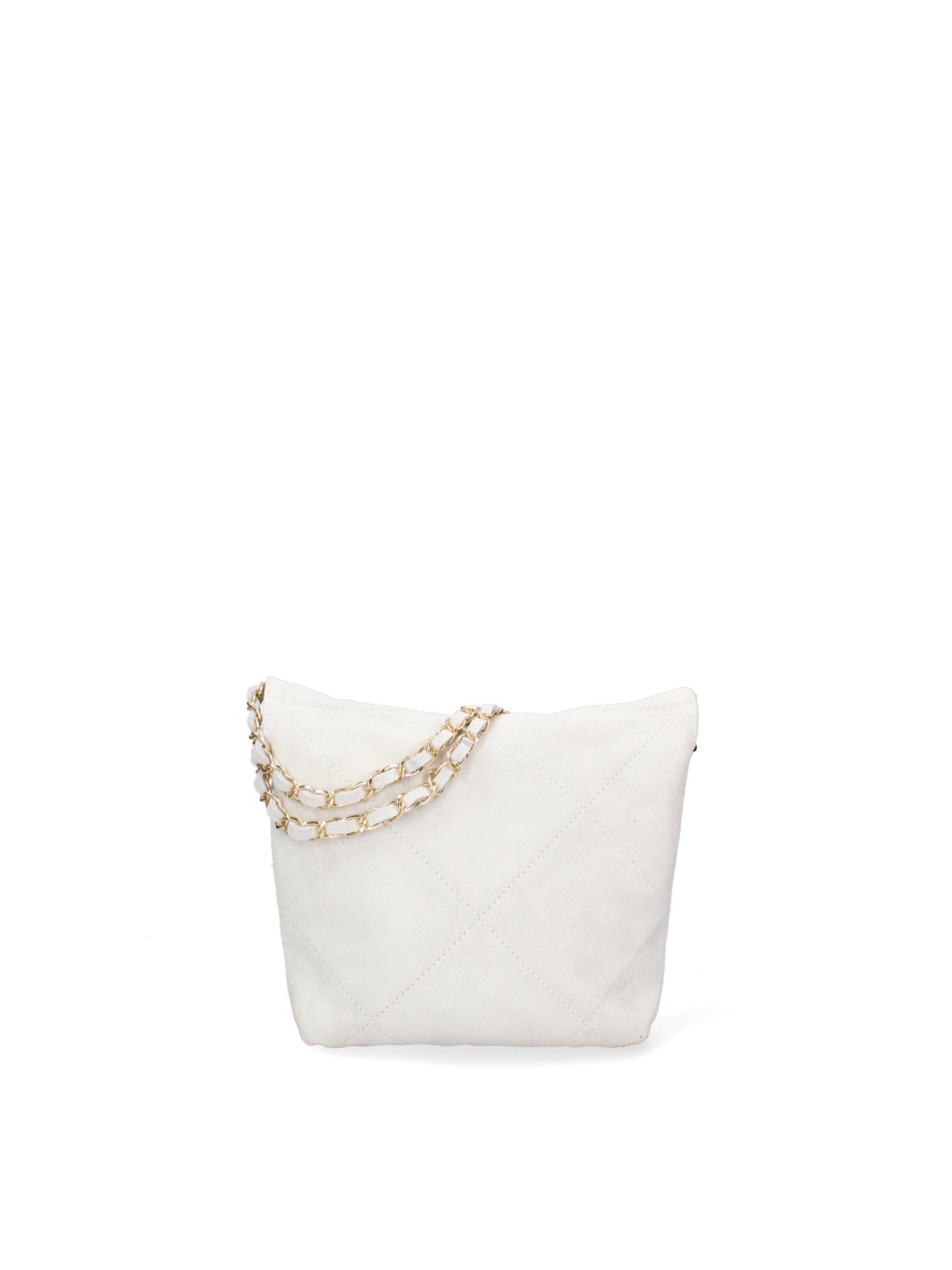 Borsa a Mano in Vera Pelle Grigio Chiaro