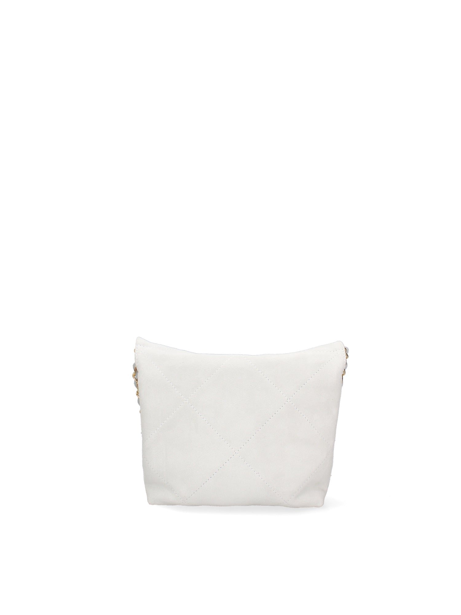 Borsa a Mano in Vera Pelle Grigio Chiaro