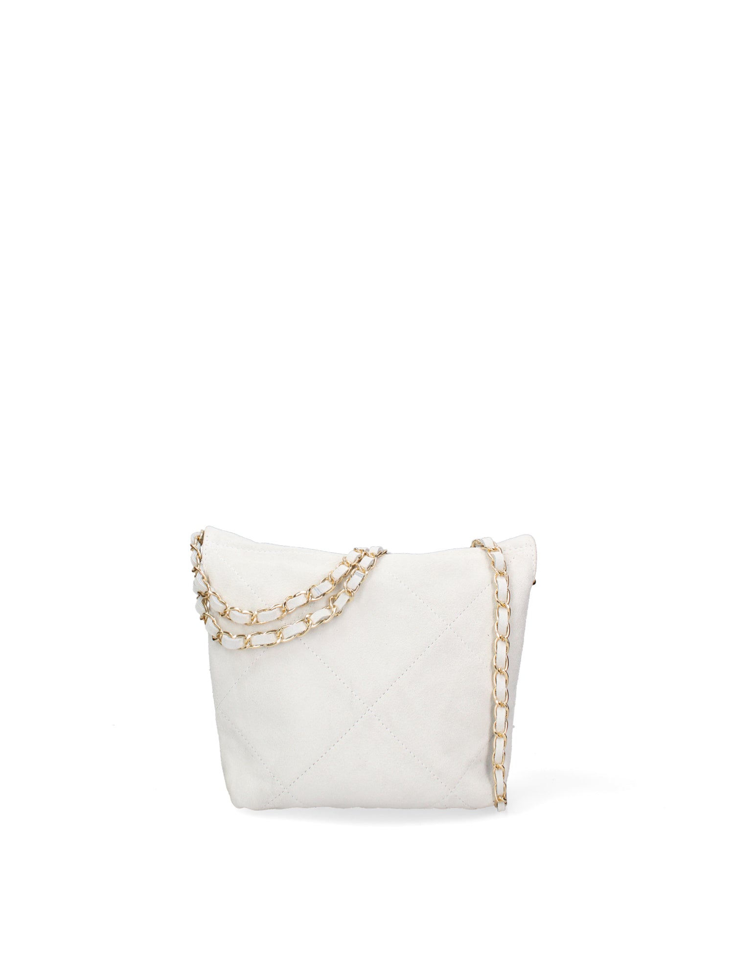 Borsa a Mano in Vera Pelle Grigio Chiaro