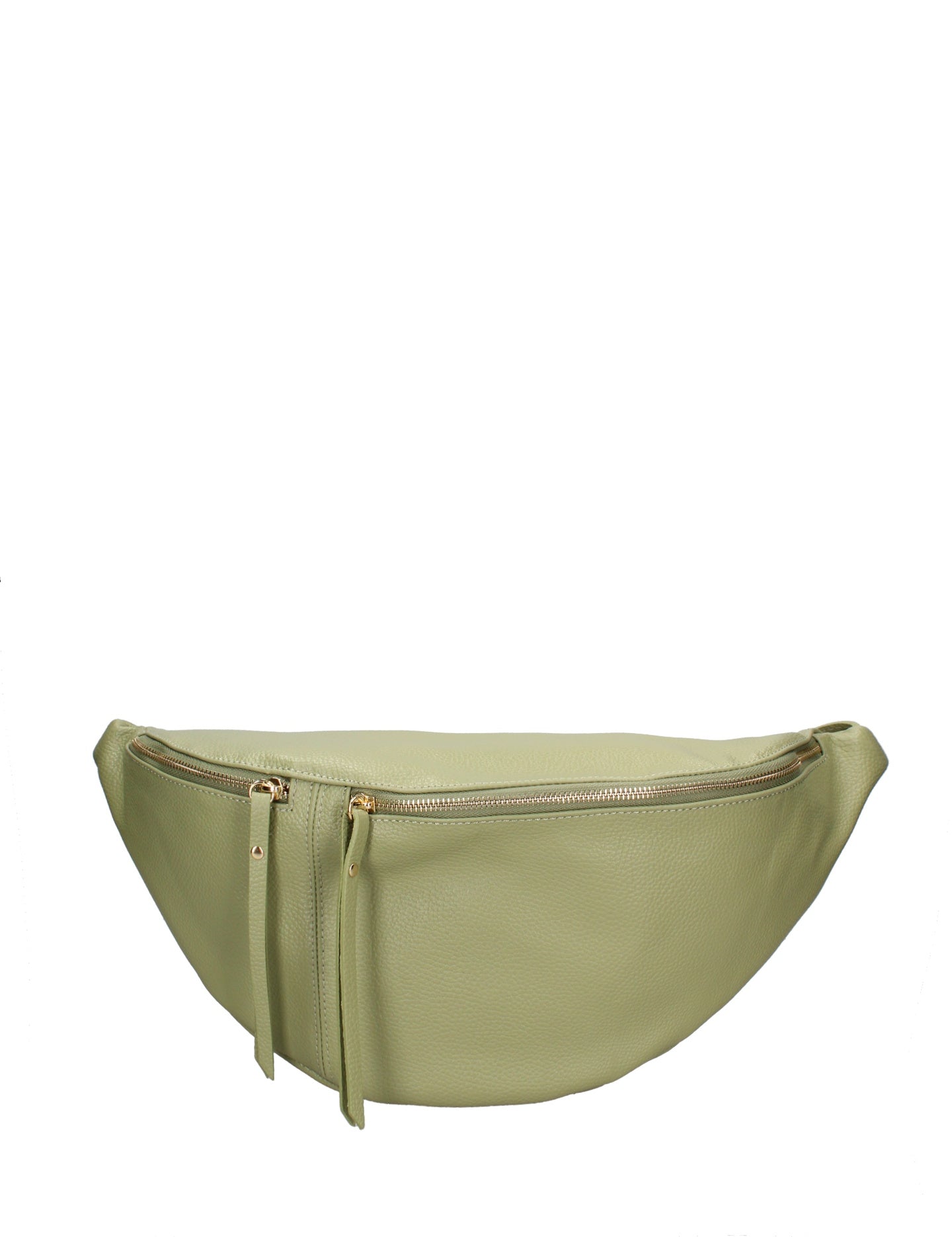 Marsupio in Vera Pelle Verde Chiaro