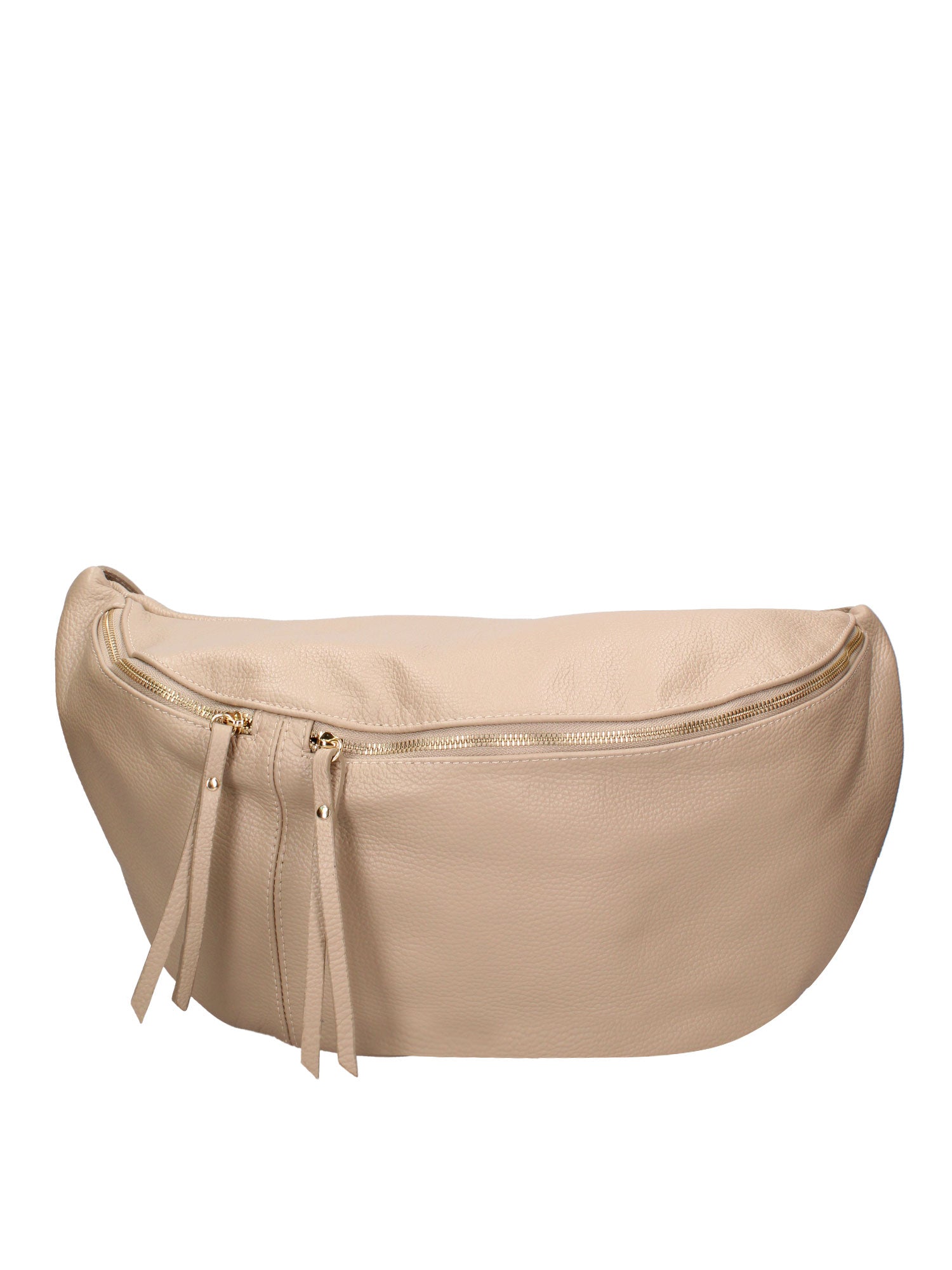 Marsupio in Vera Pelle Beige Scuro