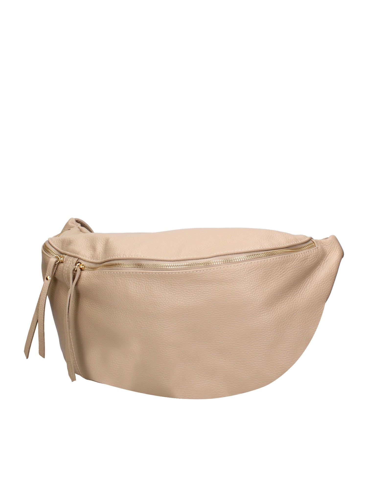 Marsupio in Vera Pelle Beige Scuro