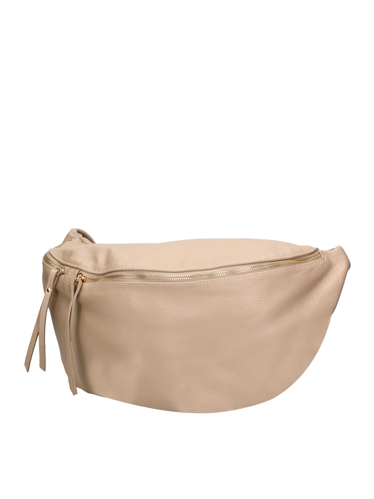 Marsupio in Vera Pelle Beige Scuro