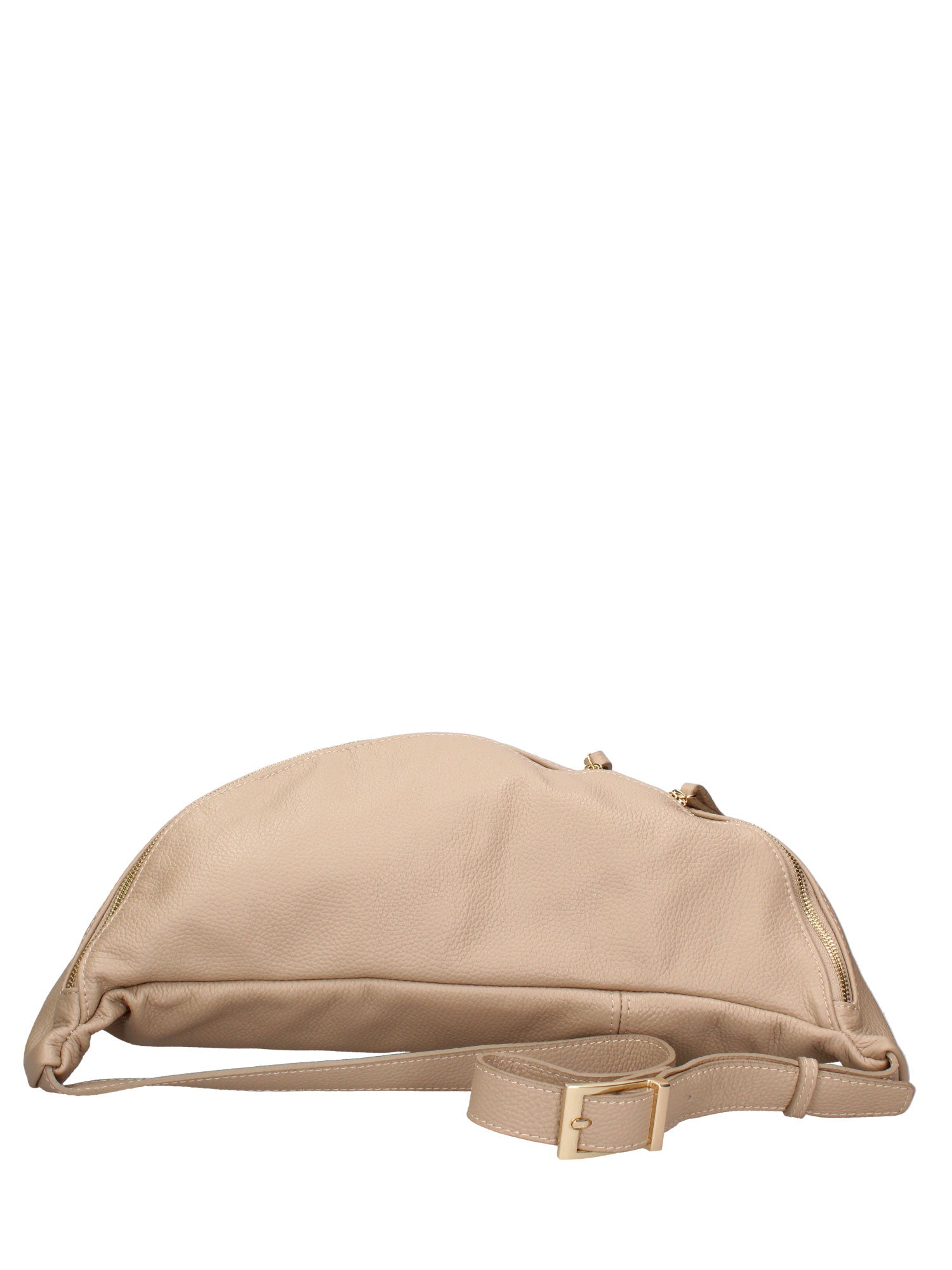 Marsupio in Vera Pelle Beige Scuro