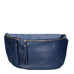Marsupio in Vera Pelle Blu Scuro