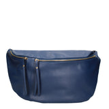 Marsupio in Vera Pelle Blu Scuro
