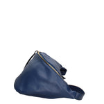 Marsupio in Vera Pelle Blu Scuro