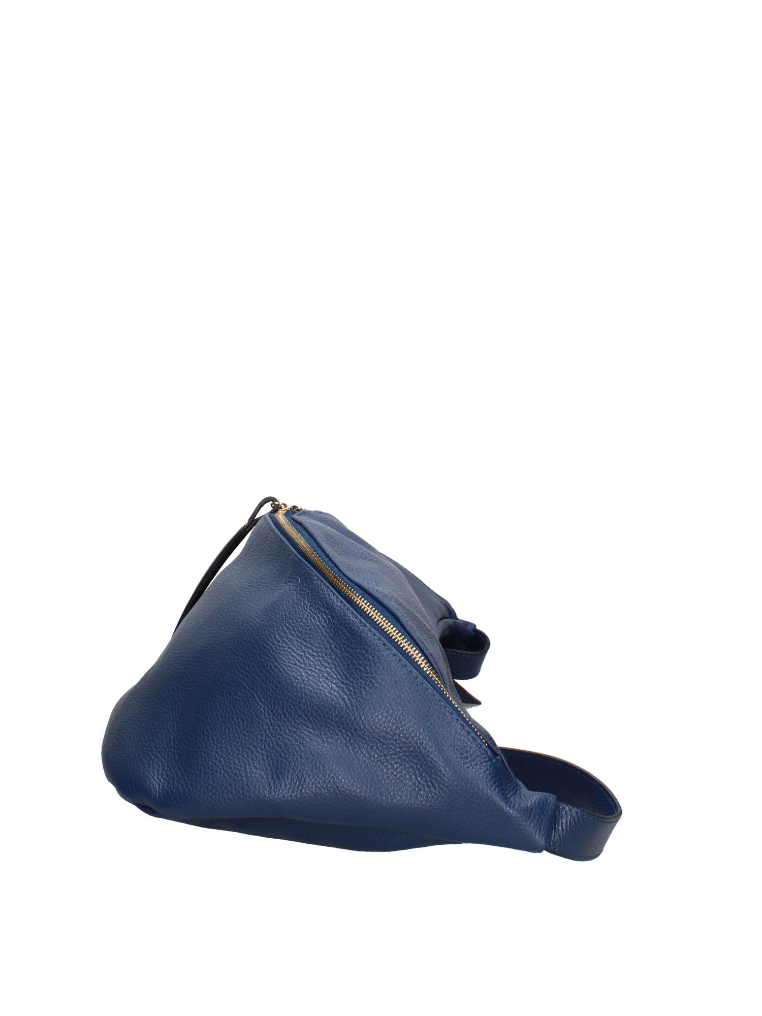 Marsupio in Vera Pelle Blu Scuro