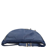 Marsupio in Vera Pelle Blu Scuro