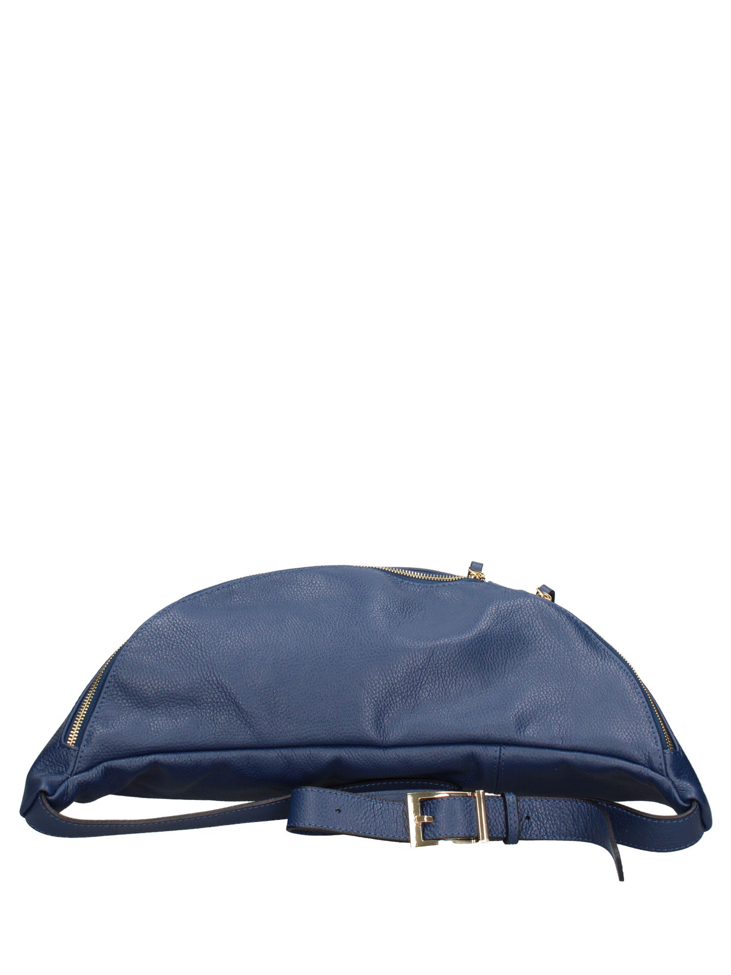 Marsupio in Vera Pelle Blu Scuro