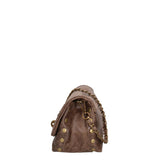 Borsa a Tracolla in Vera Pelle Beige Scuro