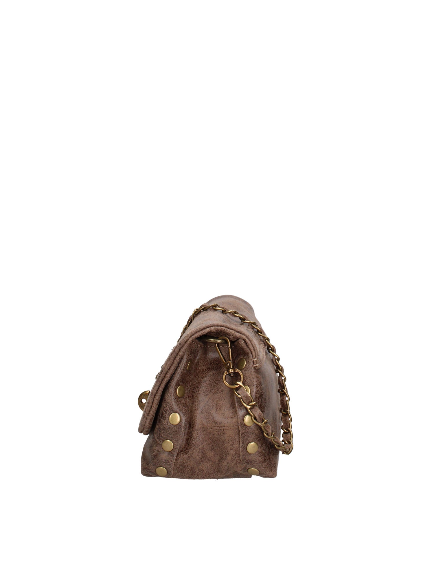 Borsa a Tracolla in Vera Pelle Beige Scuro