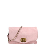 Borsa a Tracolla in Vera Pelle Rosa