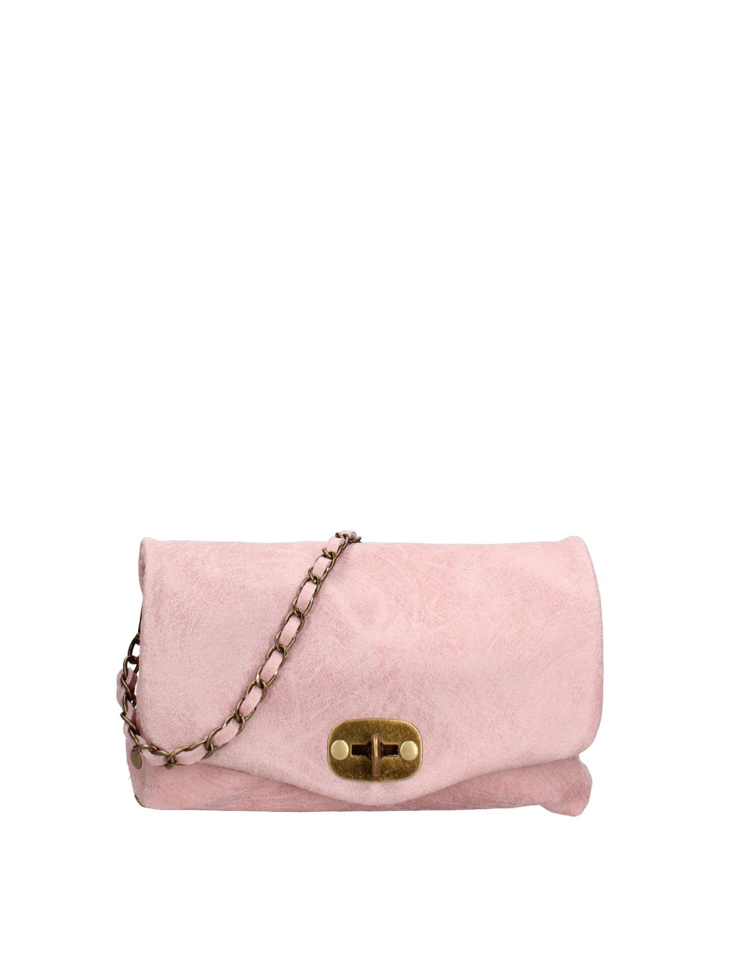 Borsa a Tracolla in Vera Pelle Rosa