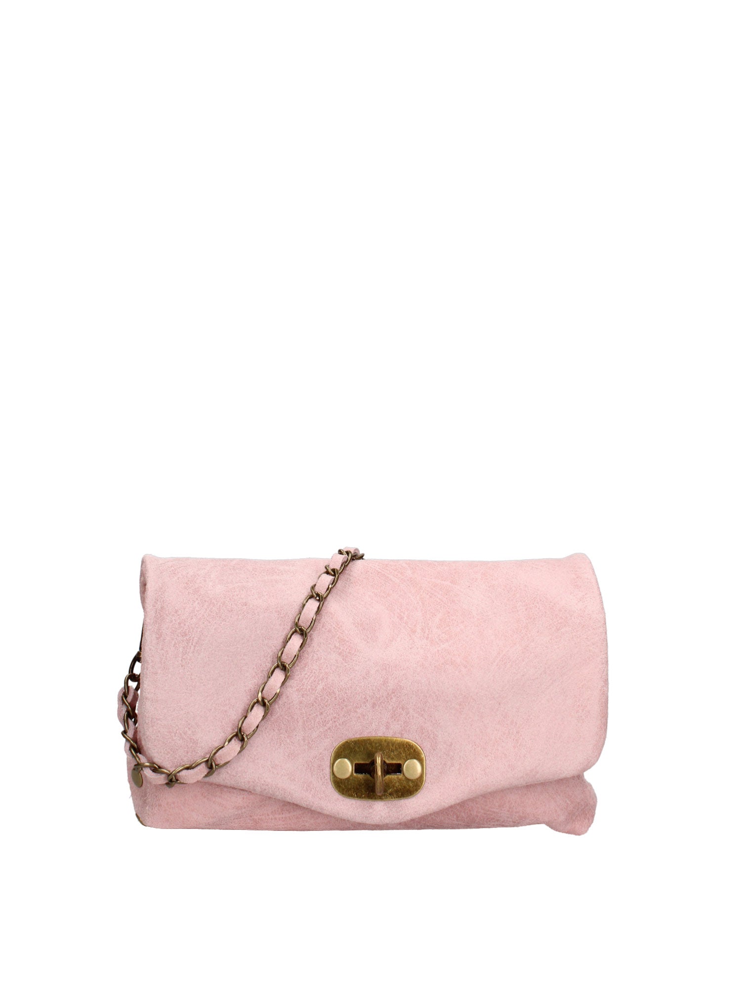 Borsa a Tracolla in Vera Pelle Rosa