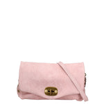 Borsa a Tracolla in Vera Pelle Rosa