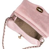 Borsa a Tracolla in Vera Pelle Rosa