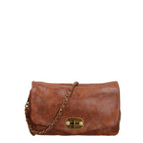Borsa a Tracolla in Vera Pelle Cognac