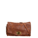 Borsa a Tracolla in Vera Pelle Cognac