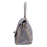 Borsa a Spalla in Vera Pelle Grigio