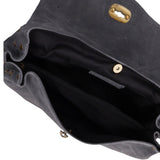 Borsa a Spalla in Vera Pelle Grigio